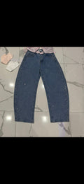 Denim ballon Strassato