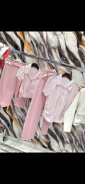 Camicia righino rosa bianca e lame'